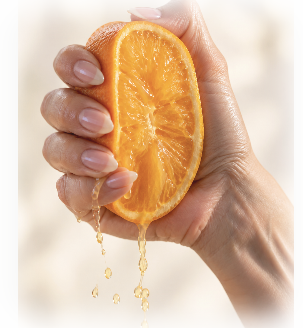 Ausgepresste Orange &ndash; saftig, sinnlich, augenzwinkernd